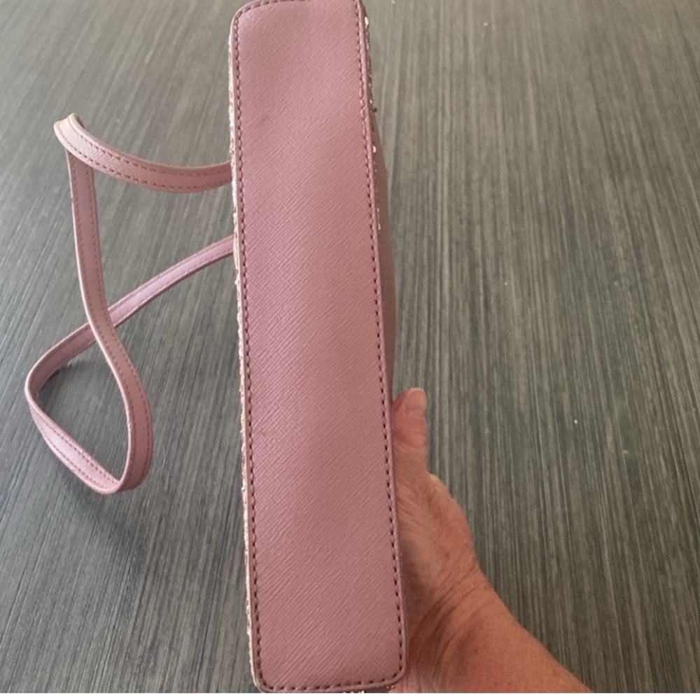 Kate Spade Pink Glitter Crossbody Bag Sequin Mini Purse – Spring Summer - Picture 7 of 11